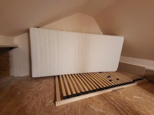 1 Persoonsmatras & Lattenbodem. Gloednieuw!, 85 tot 100 cm, Nieuw, 180 cm of meer, Ophalen
