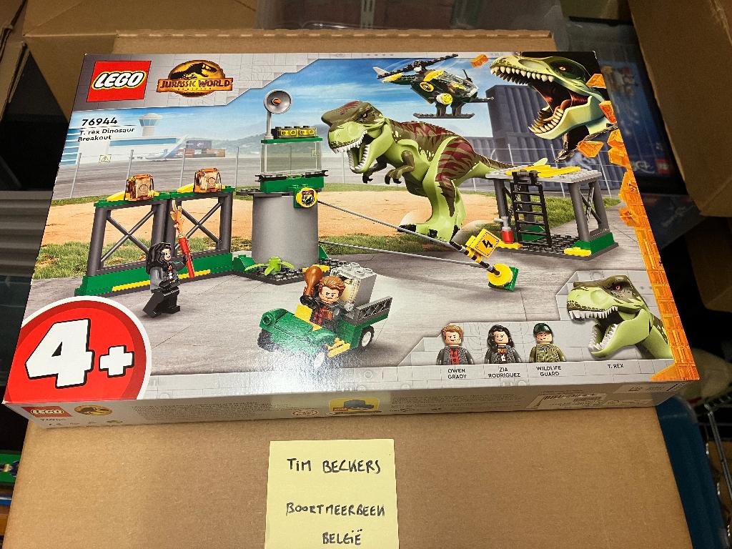 Lego jurassic world - T. rex dinosaurus ontsnapping (76944), Jurassic World, Lego, Nieuw, Ophalen of Verzenden