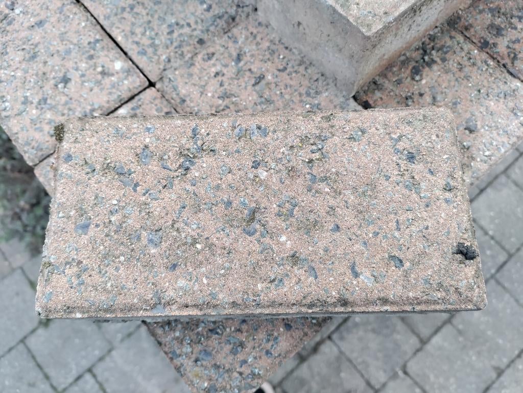 Getrommelde betonklinkers van goeie kwaliteit, Béton, Enlèvement, Utilisé, Briques