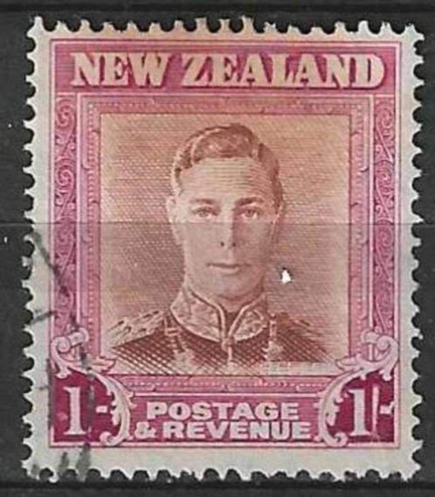 Nouvelle-Zélande 1947 - Yvert 291 - George VI (ST), Timbres & Monnaies, Timbres | Océanie, Envoi, Affranchi