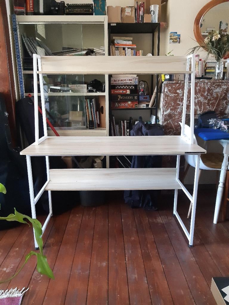 Bureau moderne avec étagères, Ophalen, Overige typen, 120 cm, Overige merken