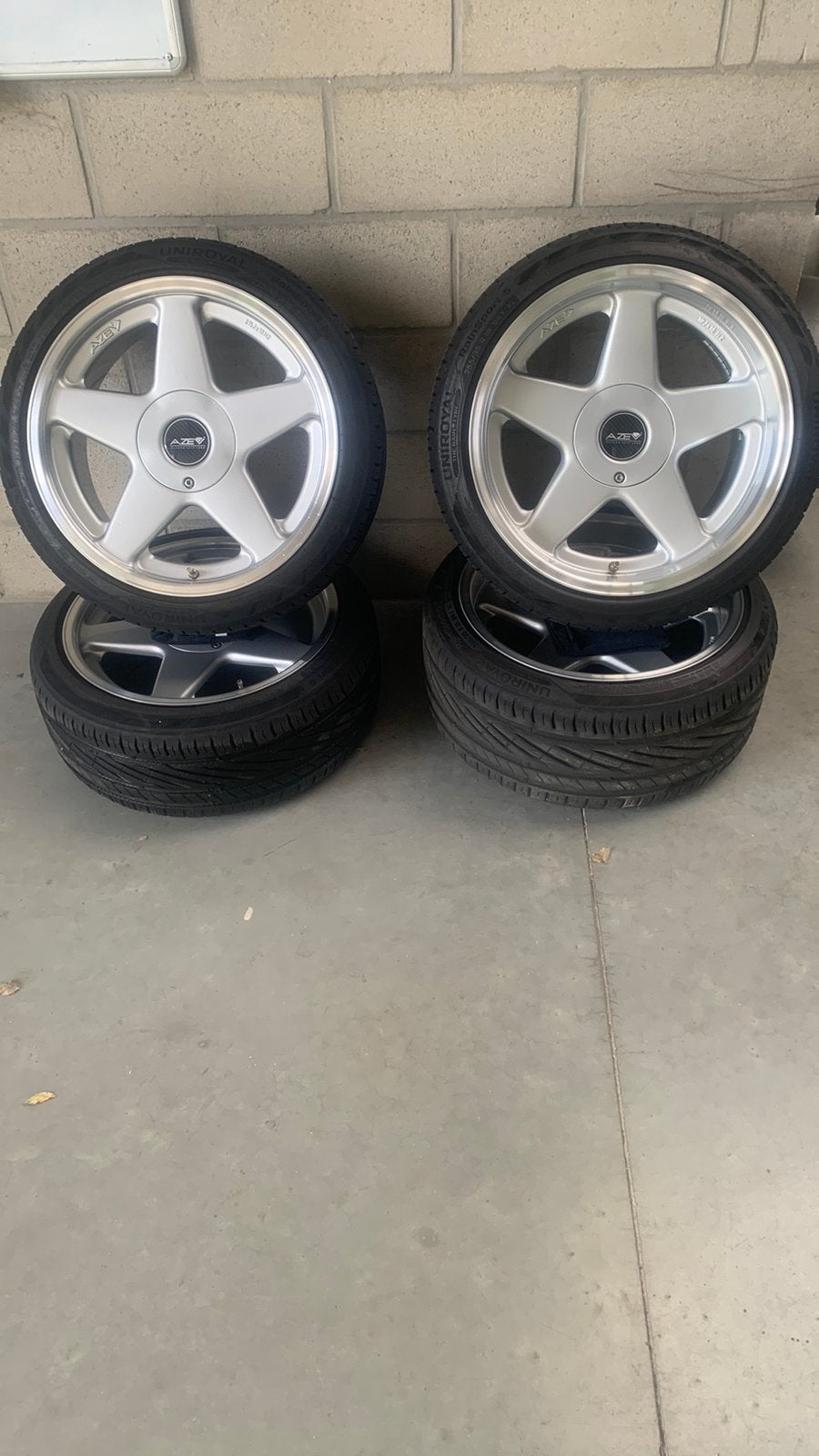 Breedset bmw 18” Azev A, Enlèvement, 18 pouces, Pneu(s)