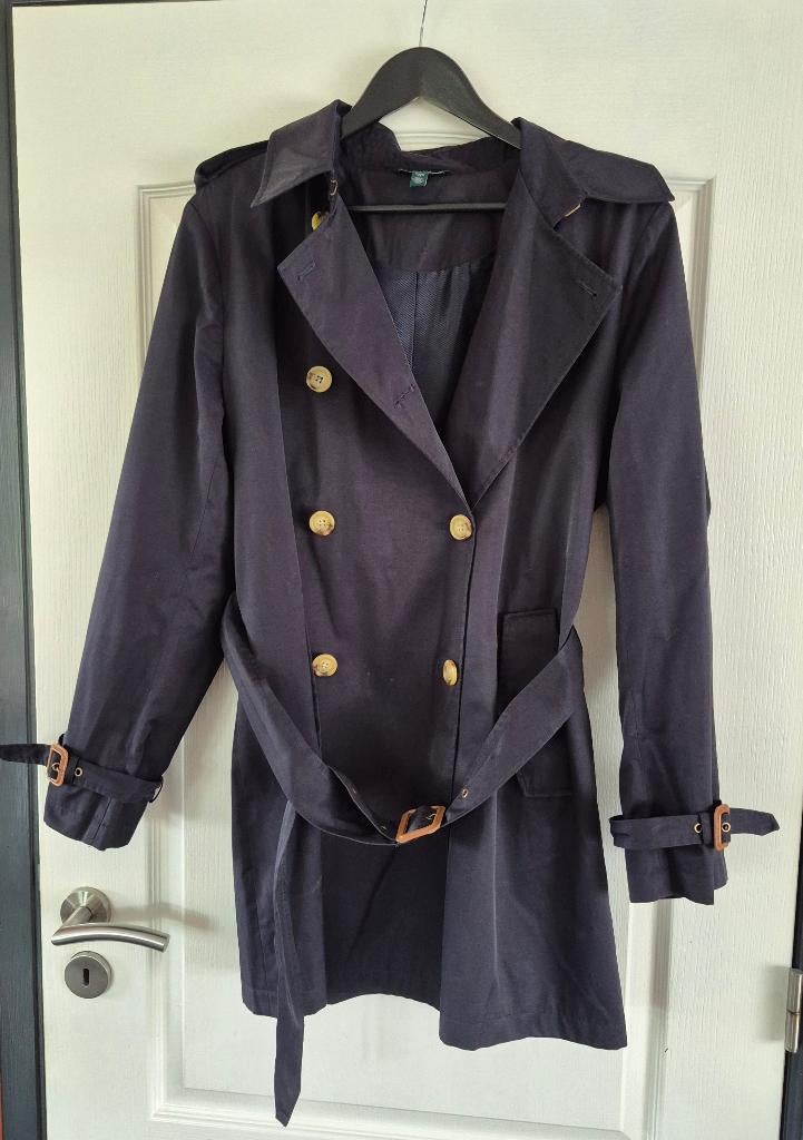 Trench coat/ jas ralph lauren donkerblauw xl, Kleding | Dames, Blauw, Maat 46/48 (XL) of groter, Ophalen of Verzenden, Ralph Lauren