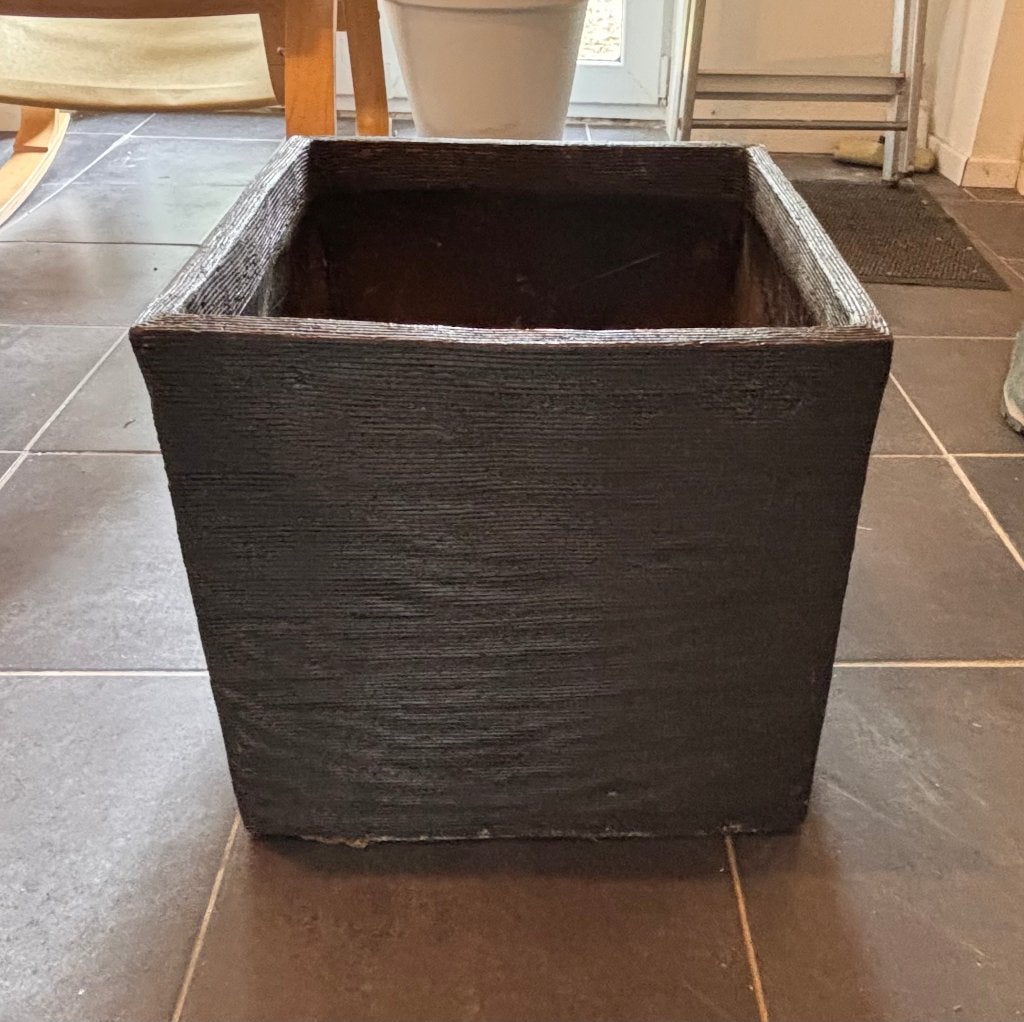 Grand cache-pot / bac à fleurs, Pierre, Carré, 30 à 60 cm, Enlèvement