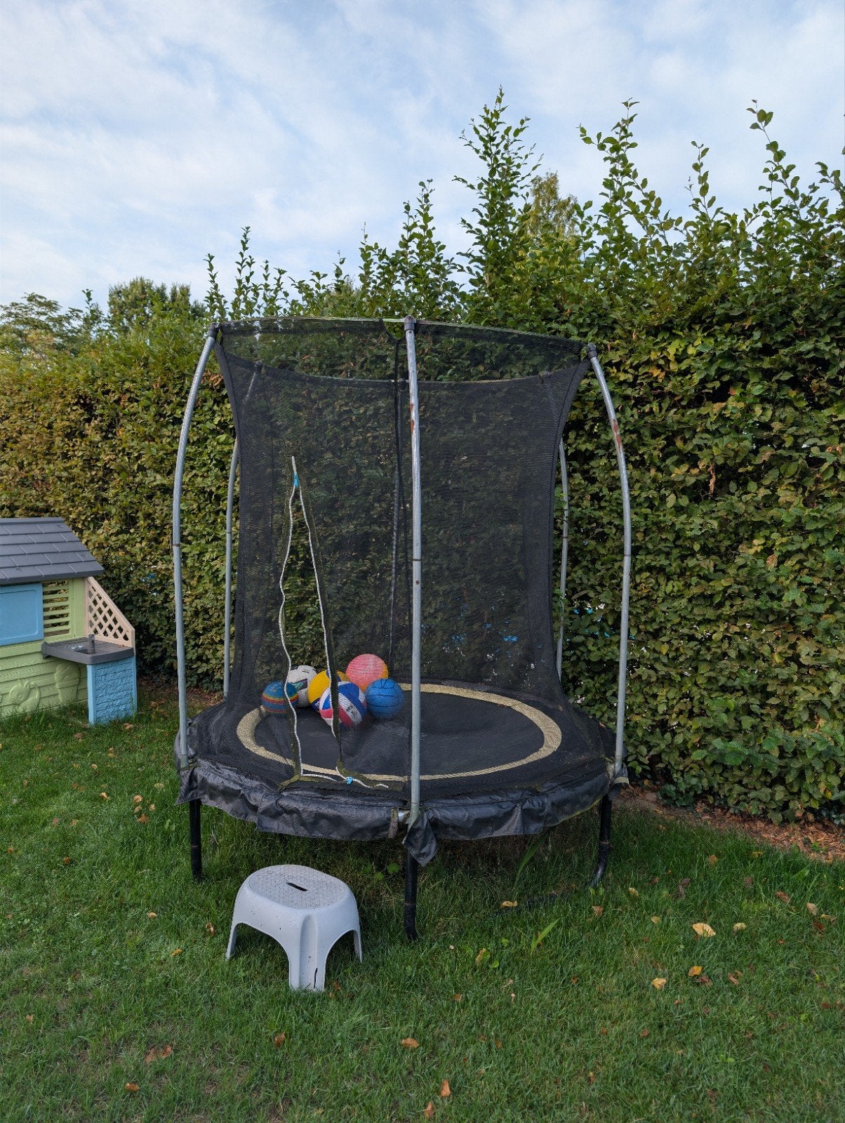 Salta ronde trampoline met veiligheidsnet – Compact model, Ophalen, Gebruikt