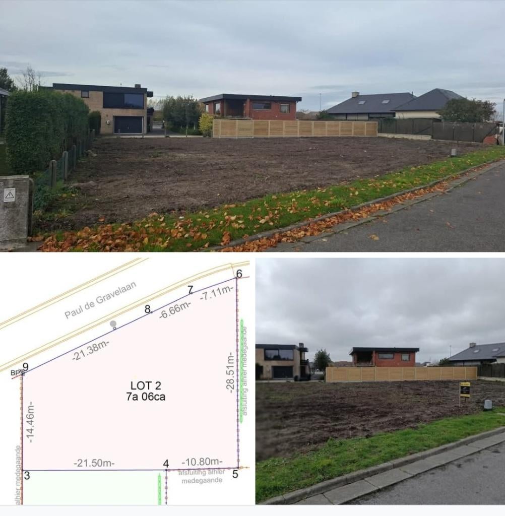 Bouwgrond te koop in Veurne 706 m2, Immo, Veurne, Ventes sans courtier, 500 à 1000 m²