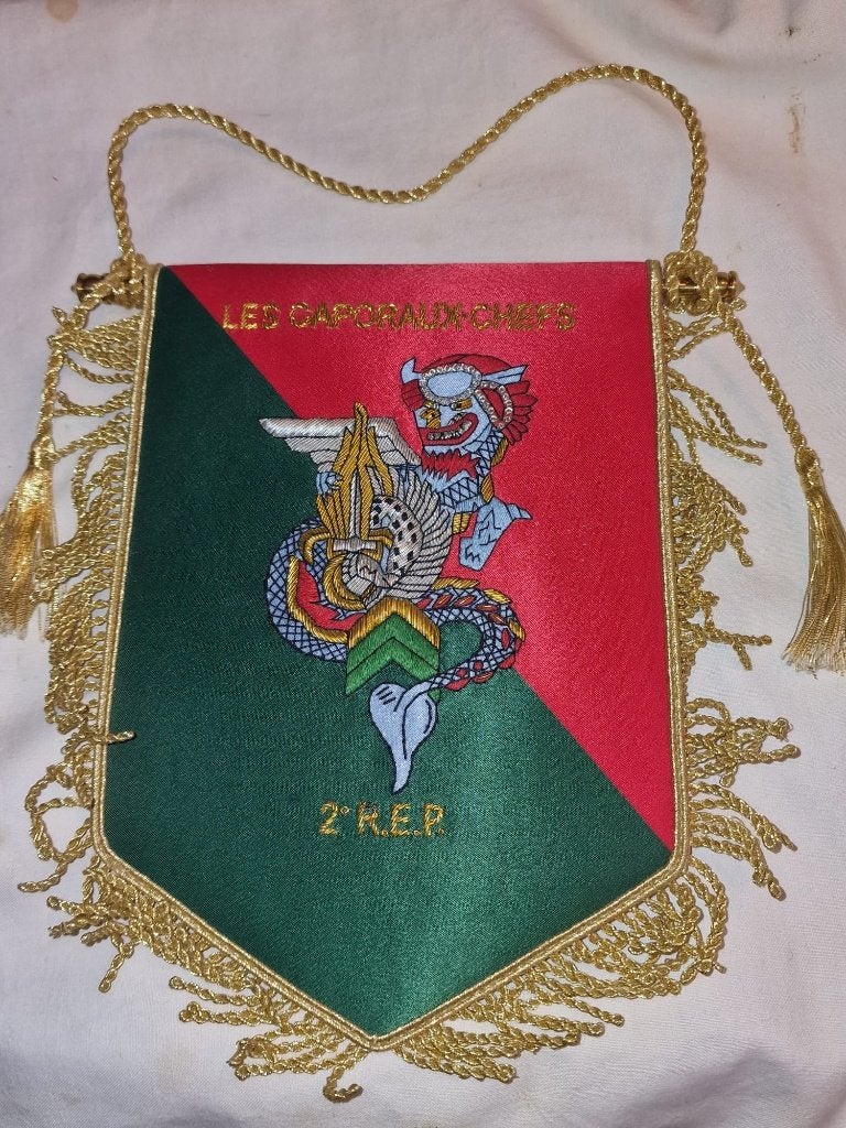 Franse Legion etrangere pennant 2 REP, Verzamelen, Ophalen of Verzenden, Landmacht, Vlag of Vaandel