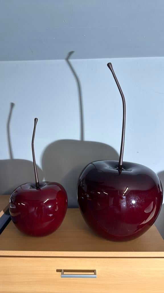Decoratief Figuur kersen rood, Huis en Inrichting, Woonaccessoires | Vazen, Ophalen, Gebruikt, Rood