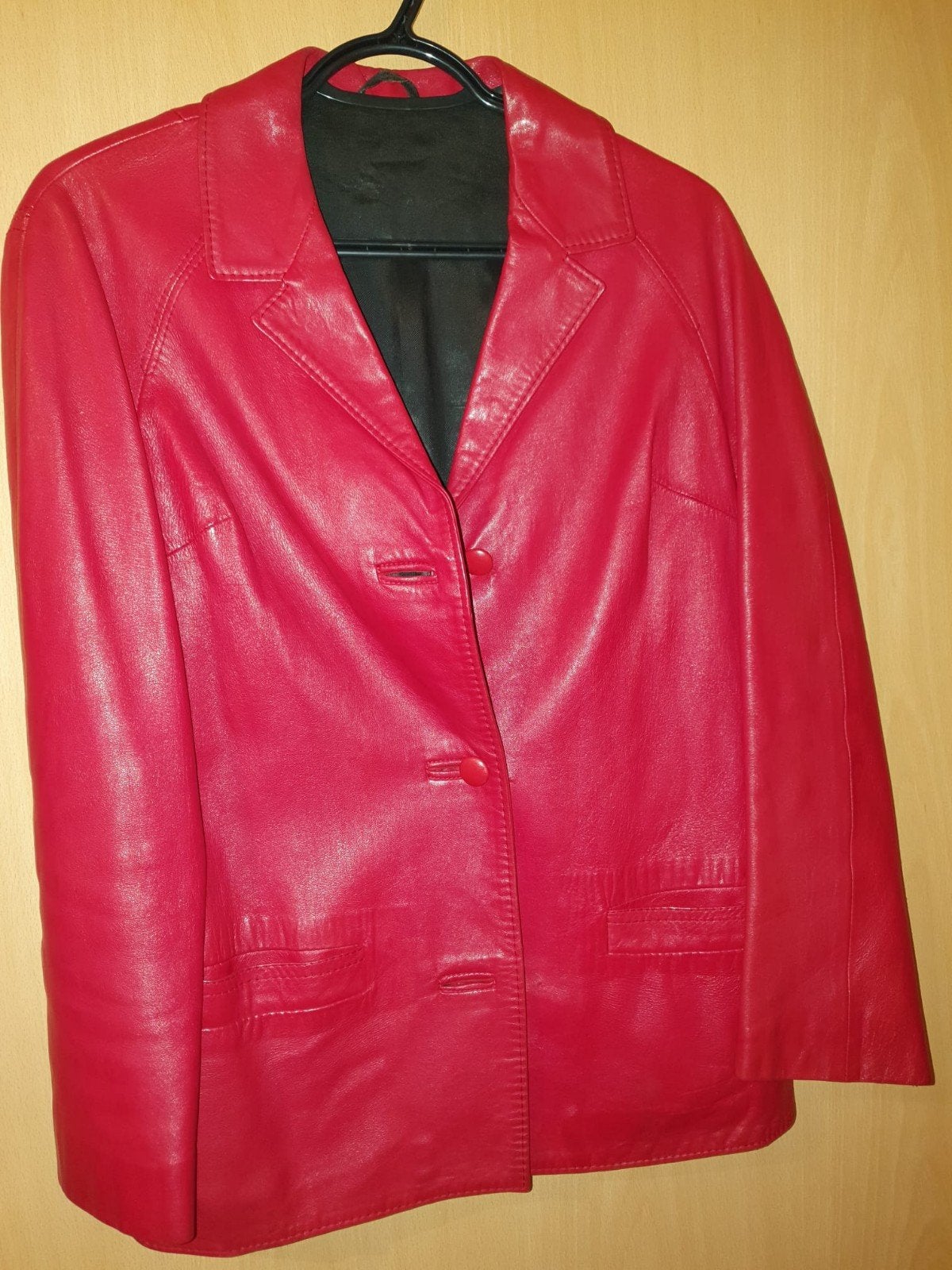 leren jas, Kleding | Dames, Maat 38/40 (M), Ophalen of Verzenden, Zo goed als nieuw, Jasje