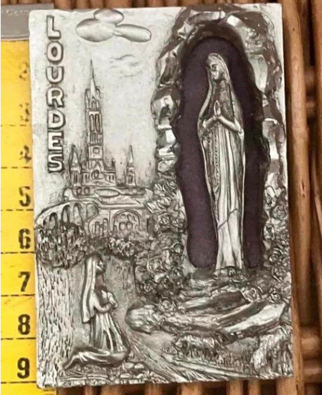LOURDES,MARIA met BERNADETTE SOUBIROUS …MOOI!!, Antiek en Kunst, Antiek | Religieuze voorwerpen, Ophalen of Verzenden