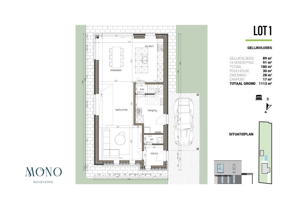 Moderne villa; mogelijkheid tot vrije realisatie, Koekelare, 180 m², 1000 tot 1500 m², Vrijstaande woning, 3 kamers