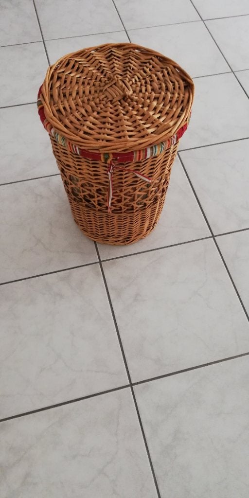 Wasmand Bamboe, Huis en Inrichting, Badkamer | Badtextiel en Accessoires, Ophalen, Gebruikt, Bruin