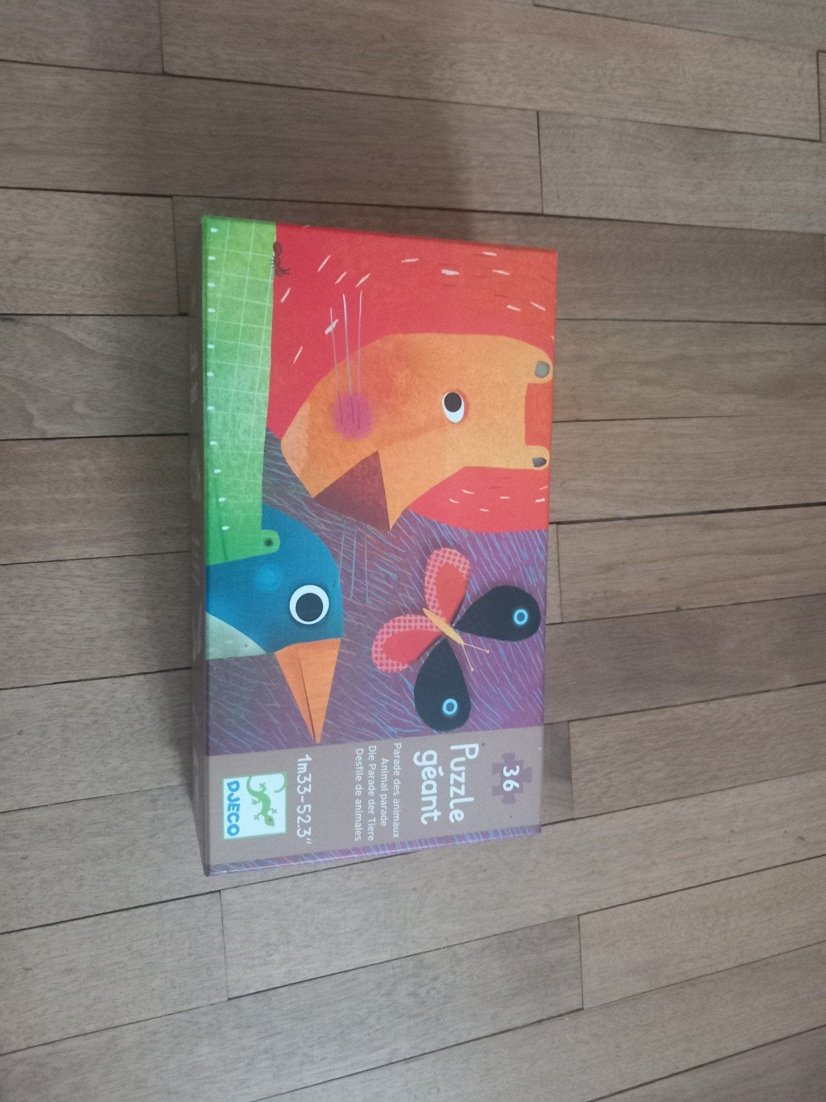 Dieren puzzel, Djeco, Hobby en Vrije tijd, Ophalen, Minder dan 500 stukjes, Zo goed als nieuw, Legpuzzel