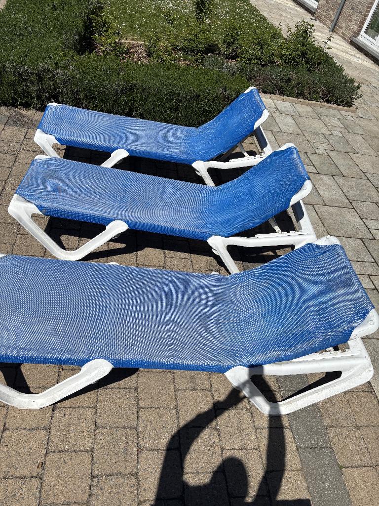 chaise longue jardin, Enlèvement, Utilisé, Plastique, Réglable