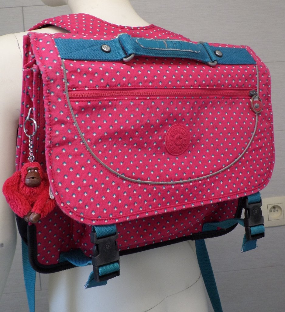 Kipling boekentas, Handtassen en Accessoires, Tassen | Schooltassen, Zo goed als nieuw, Aktetas of Boekentas, Roze, Ophalen of Verzenden