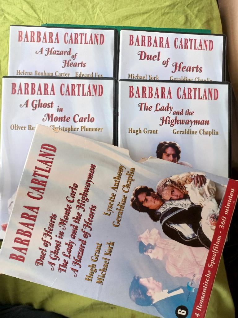 4 longs métrages romantiques (Barbara Cartland) 4 disques, À partir de 6 ans, Enlèvement ou Envoi, Drame, Coffret