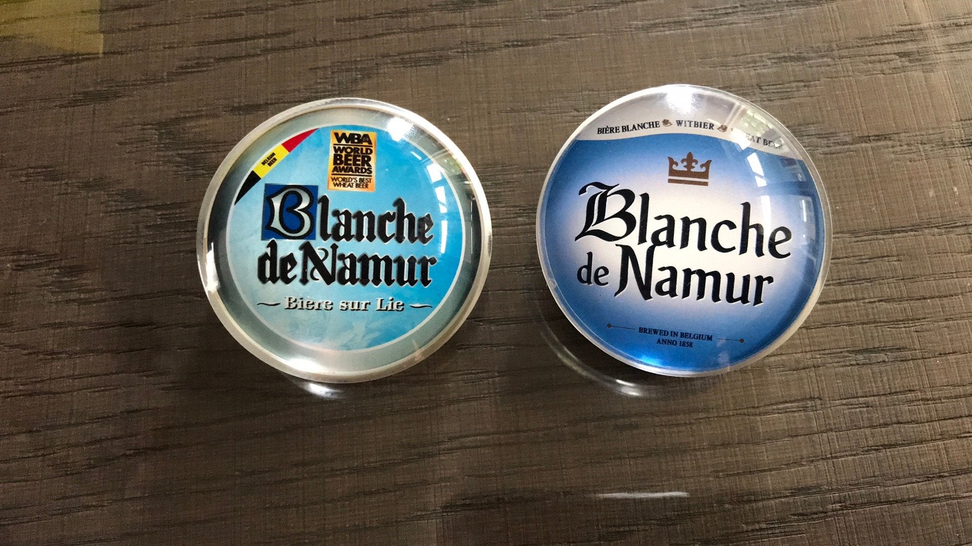 2 verres Blanche de Namur illuminés, Collections, Enlèvement ou Envoi, Comme neuf, Autres types