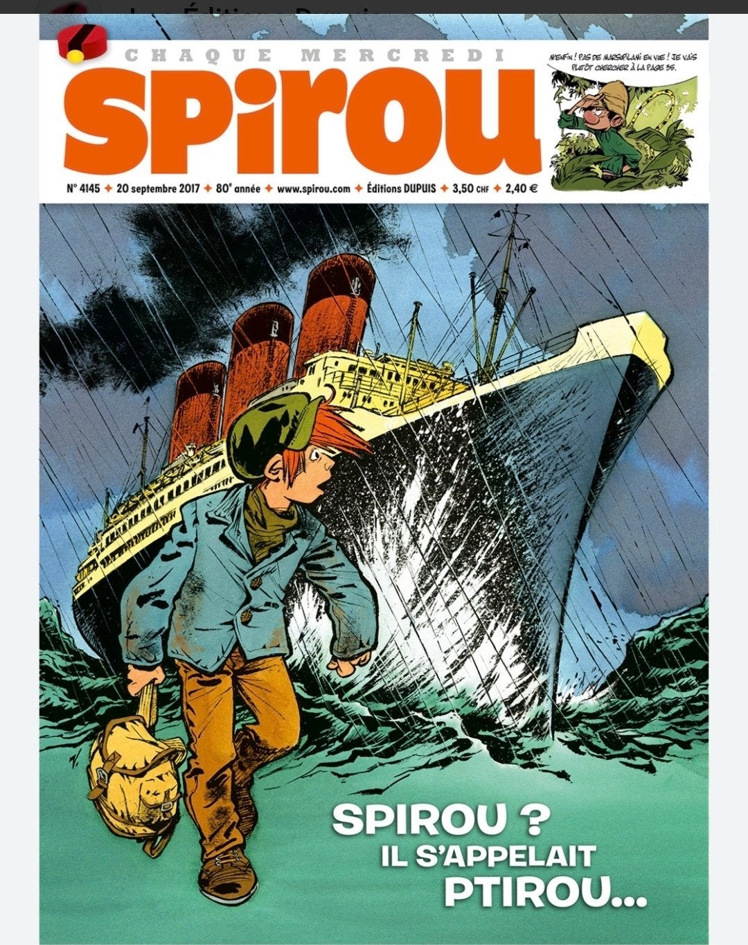le journal de Spirou, Enlèvement