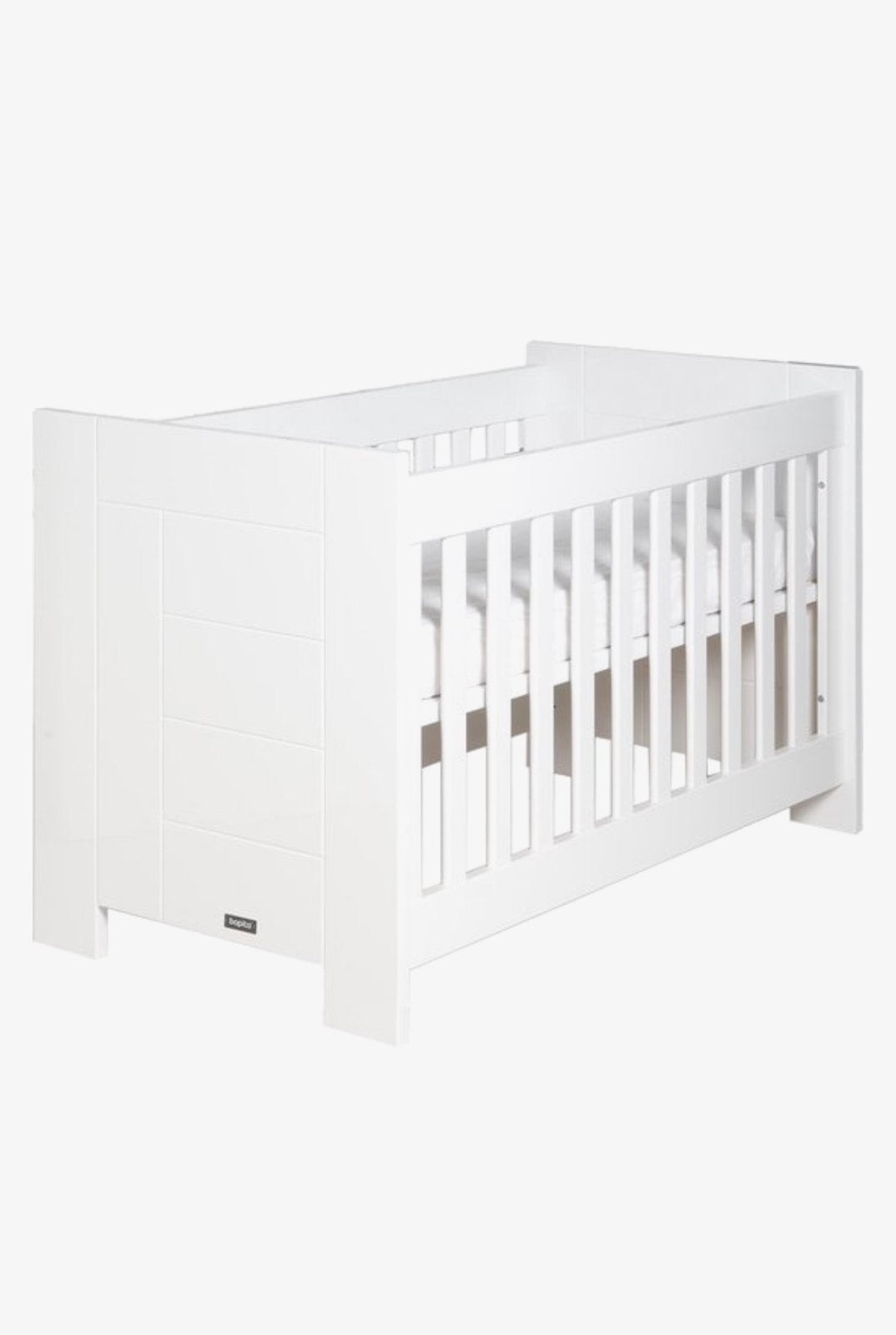 Bedje Manhatten (60x120cm) wit hoogglans, Kinderen en Baby's, Babywiegjes en Ledikanten, Ophalen, Zo goed als nieuw