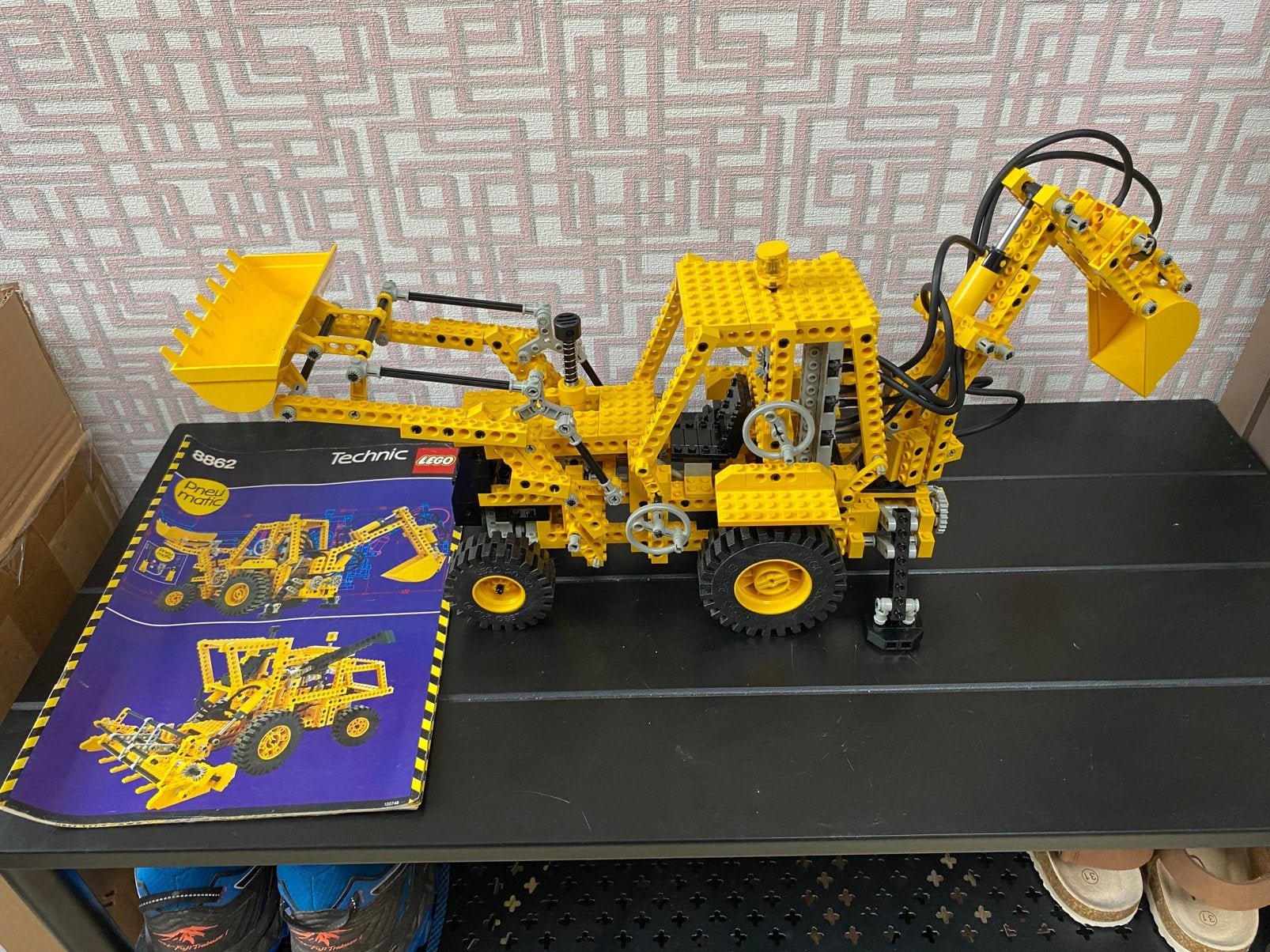 Lego Technic 8862 Backhoe Grader, in zeer goede staat., Ophalen, Zo goed als nieuw