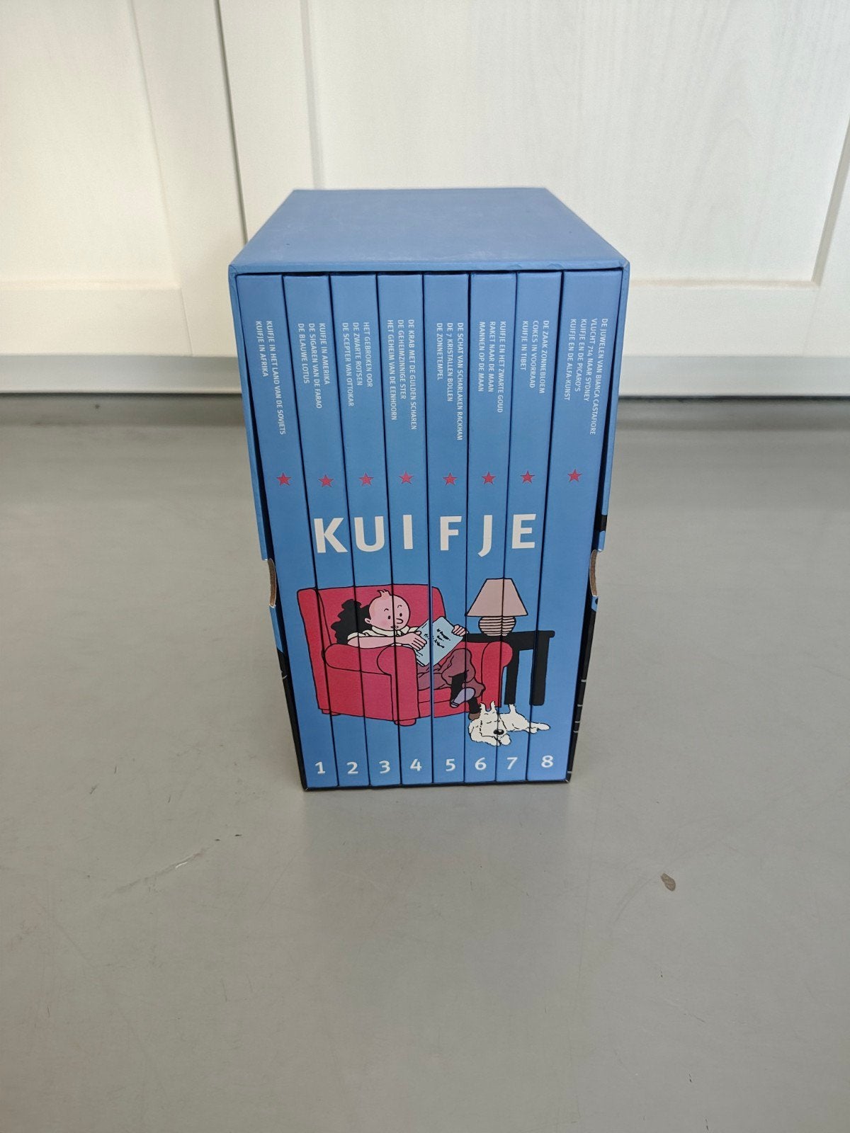 Hergé - Verzamelbox Kuifje (blauw), Boeken, Ophalen of Verzenden, Hergé
