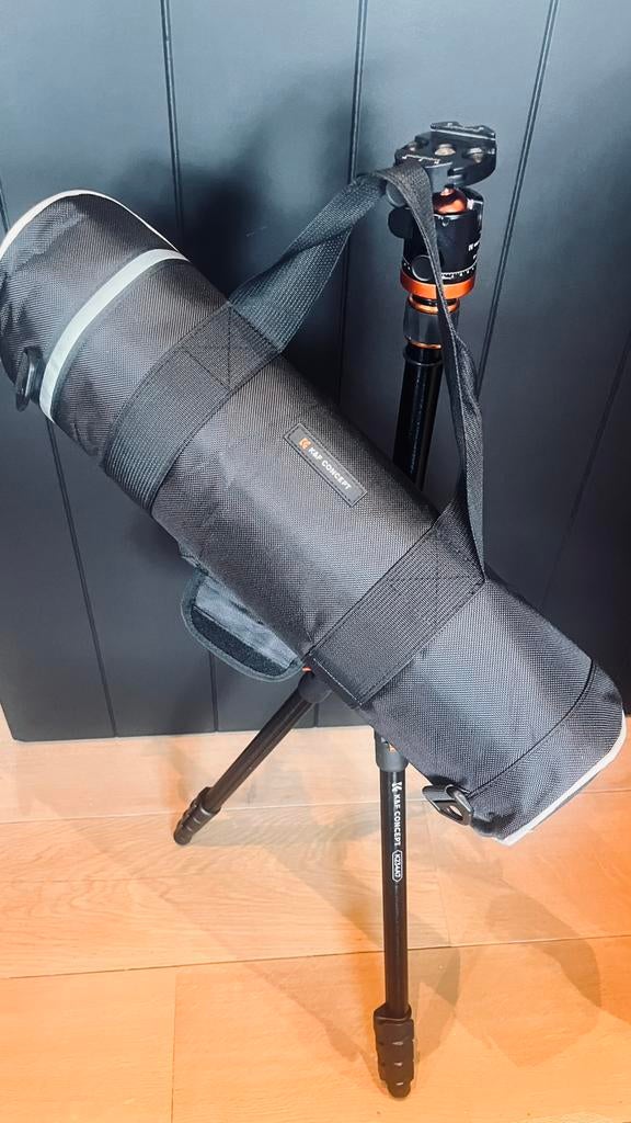 Statief met ingebouwde monopod en schoudertas, Audio, Tv en Foto, Fotografie | Statieven en Balhoofden, Zo goed als nieuw, Balhoofd