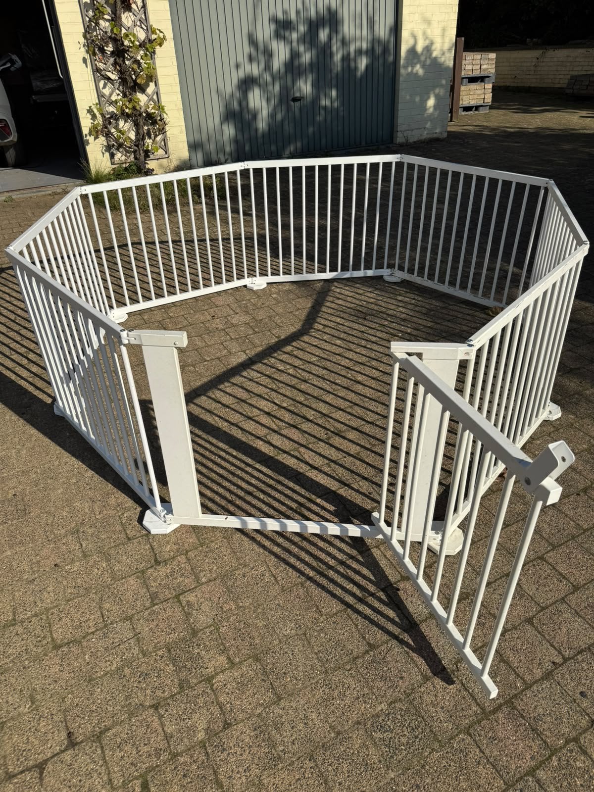 Groot Veiligheidshek , haardscherm, hondenhek , babyhekje, Ophalen, Gebruikt, 110 cm of meer