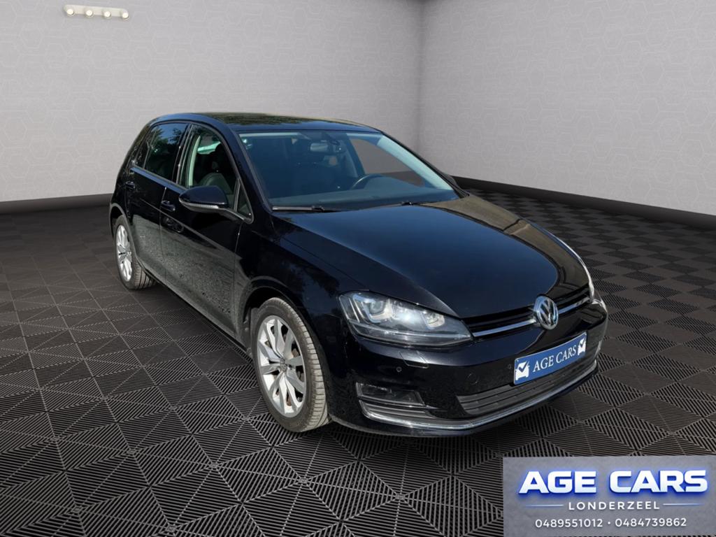 Volkswagen Golf 7, 1.4 TSI DSG automatisch, Euro 5, Zwart, 4 cilinders, Leder en Stof