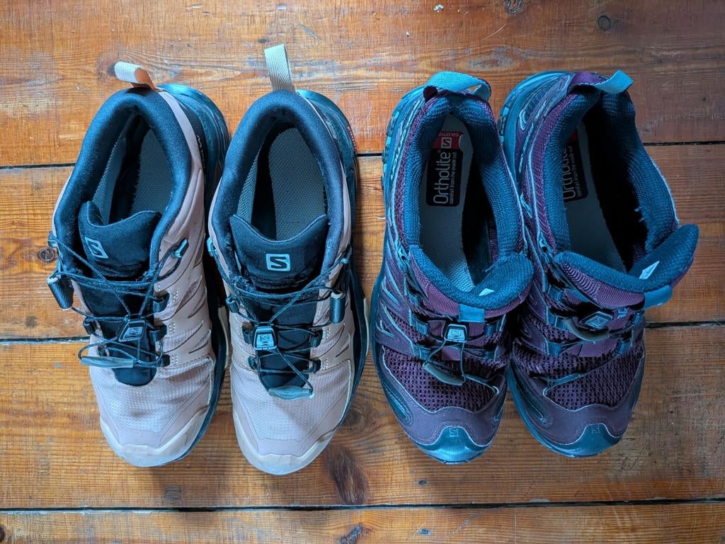2 paires rando Salomon 39 1/3-XA PRO 3D + X ULTRA 4 GORE TEX, Kleding | Dames, Schoenen, Ophalen, Salomon, Wandelschoenen, Gedragen