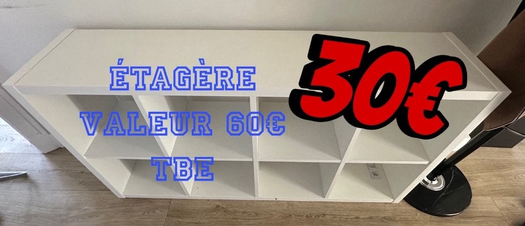 ÉTAGÈRE IKÉA 8 CASIERS, Enlèvement, Comme neuf