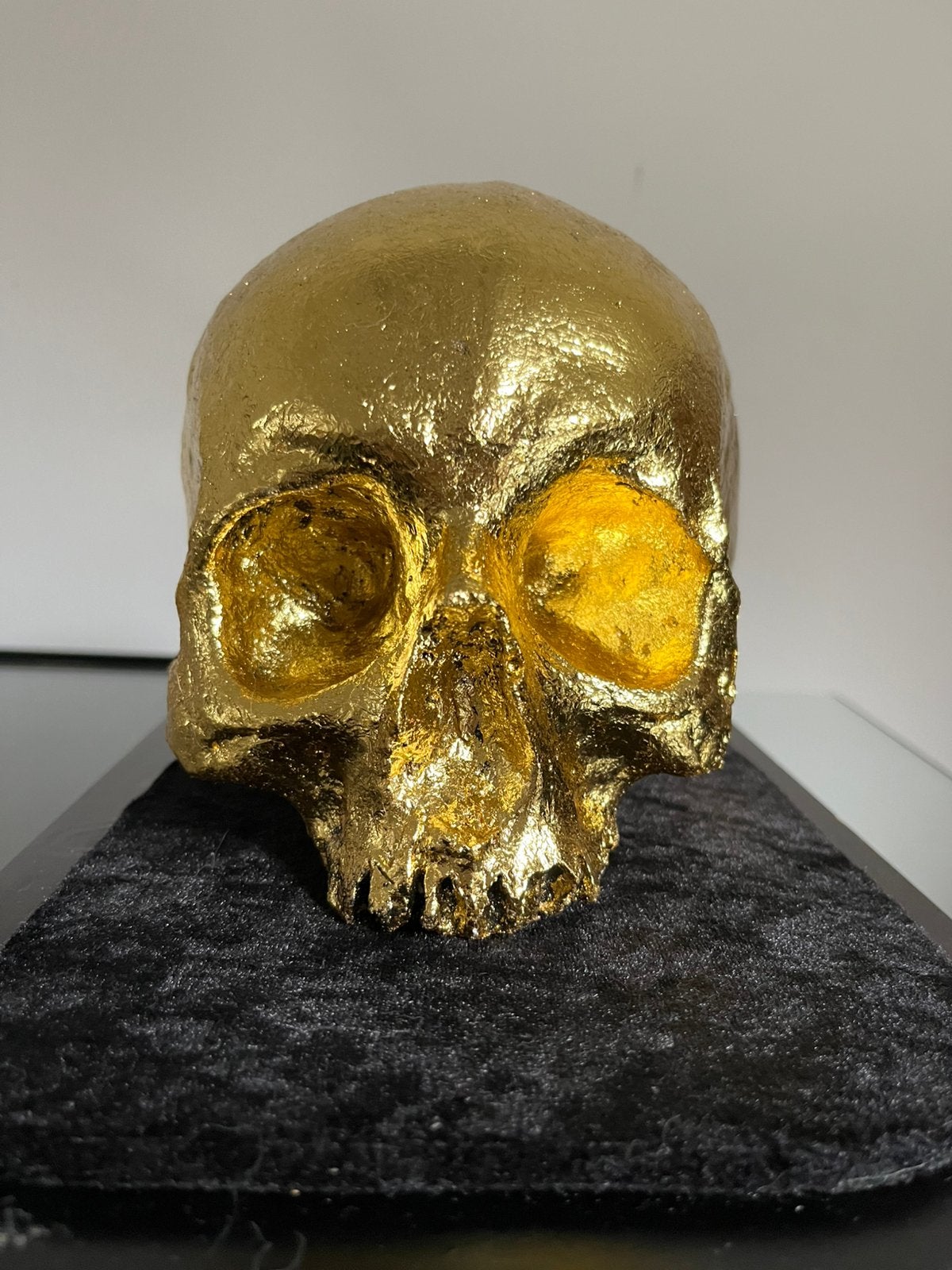 Gouden schedel (gietstuk), uniek stuk, Antiek en Kunst, Ophalen of Verzenden