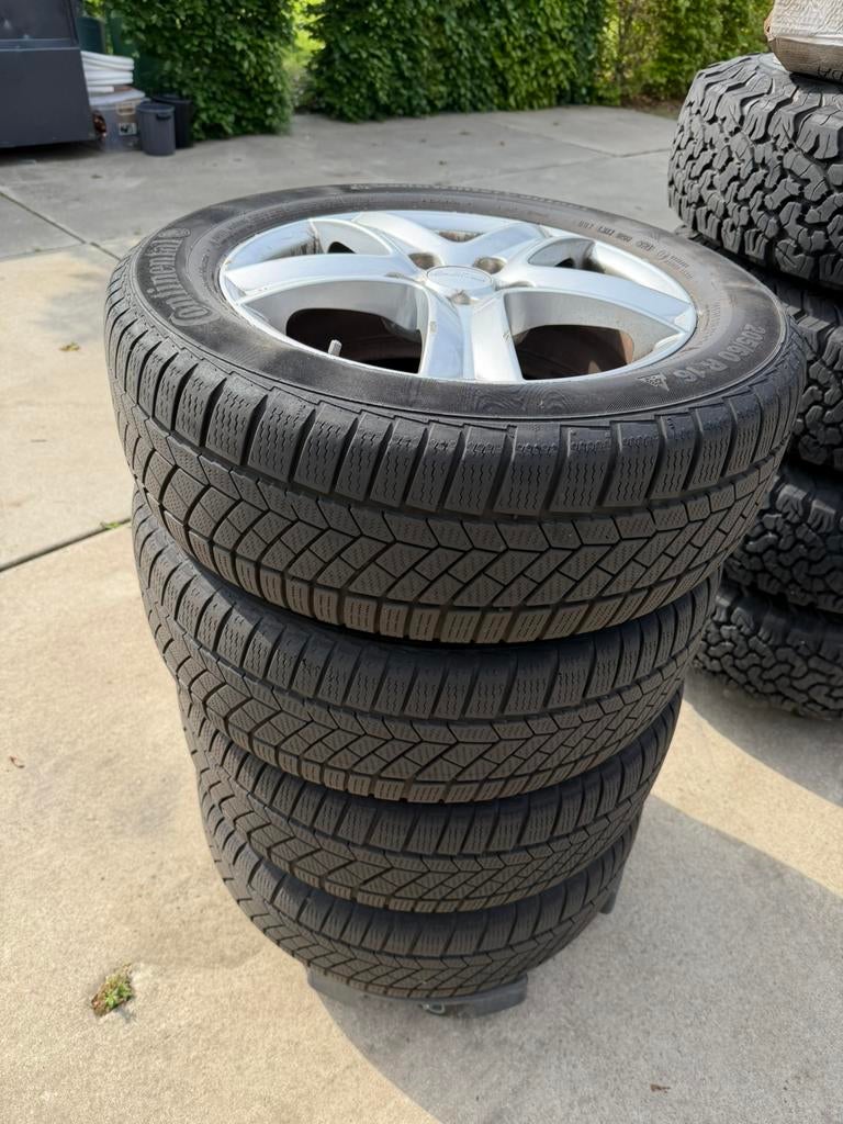 Winterset, aluminium velgen met winterbanden Honda Accord, Ophalen, Winterbanden, Velg(en)