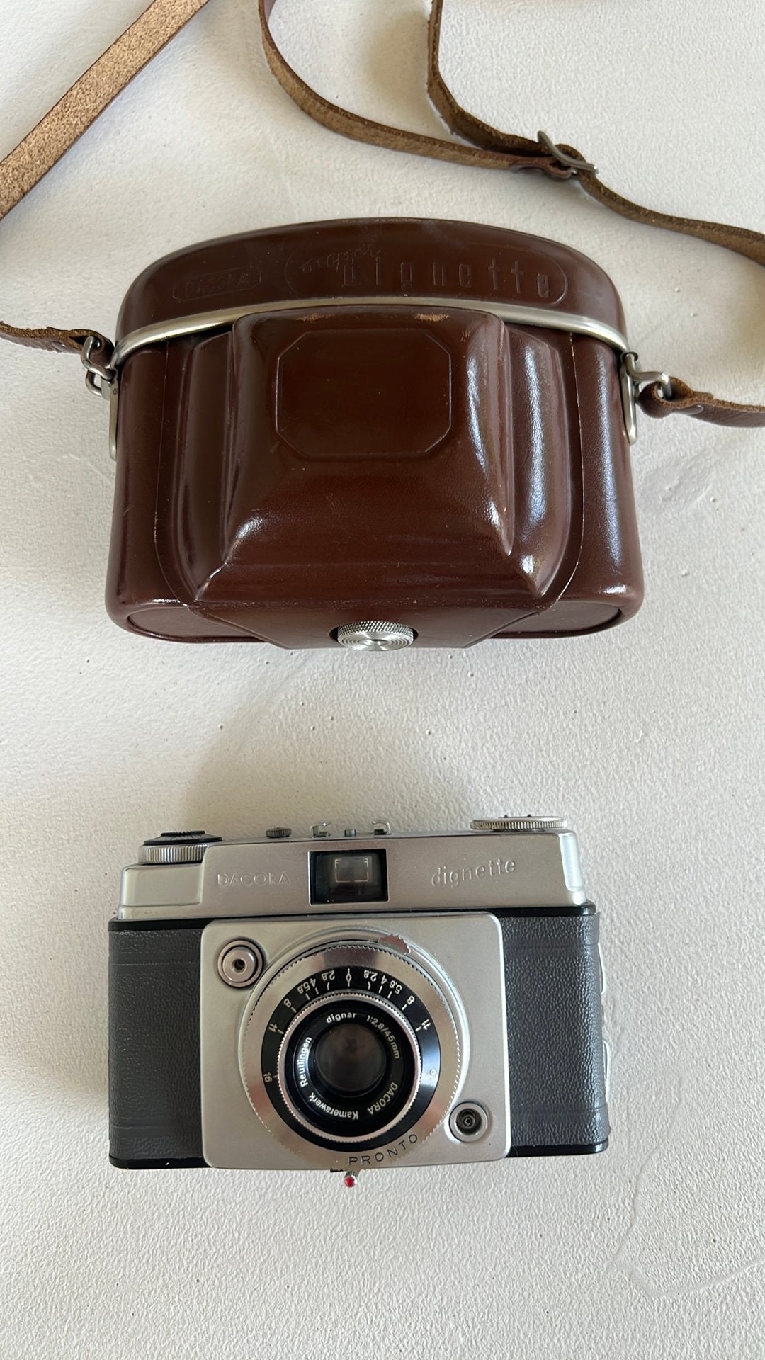 Agfa Optima I – Vintage camera met originele lederen tas, Ophalen, Zo goed als nieuw