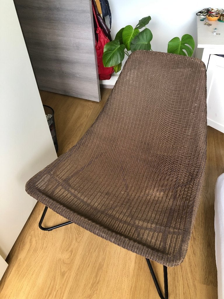 IKEA RÅDVIKEN fauteuil donkerbruin, Huis en Inrichting, Ophalen, Gebruikt, Riet of Rotan