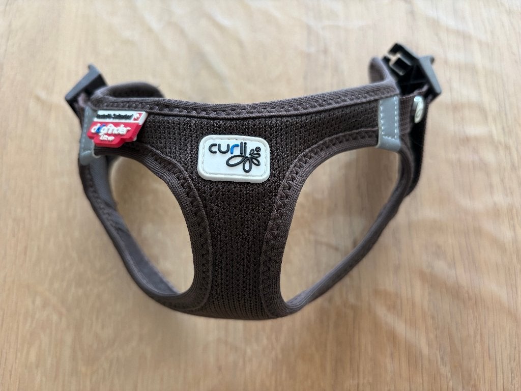 HONDENTUIGJE DONKERBRUIN CURLI XXXS, Animaux & Accessoires, Autres marques, Enlèvement ou Envoi, Comme neuf, Harnais pour chien