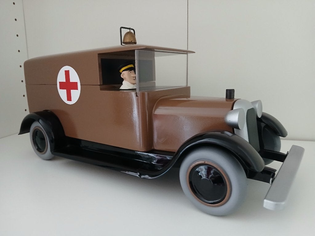 Tintin L'ambulance Hergé, Collections, Enlèvement, Tintin, Comme neuf, Statue ou Figurine