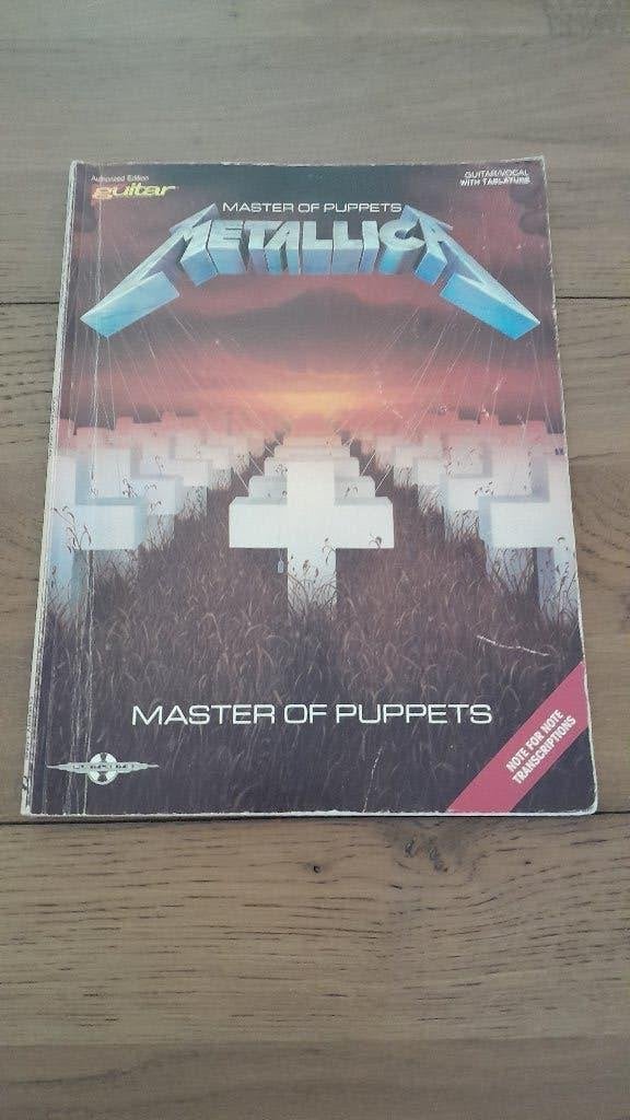 Metallica "Master of Puppets" tabboek, Livres, Musique, Enlèvement ou Envoi, Utilisé, Instrument