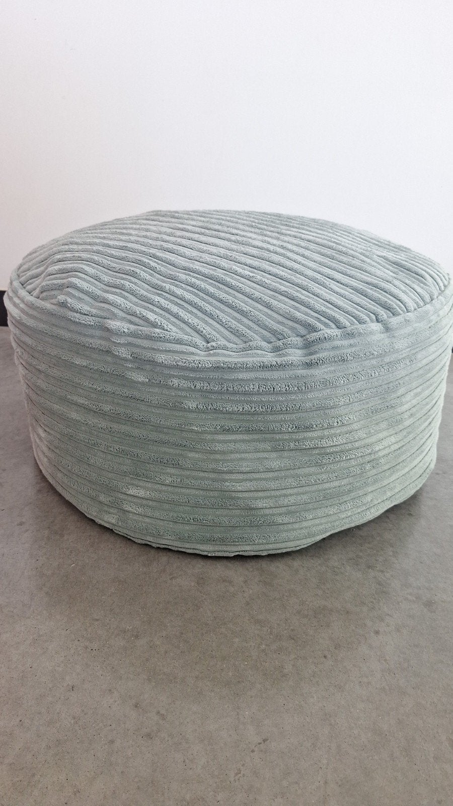 Voetbank groot turquoise BigBertha 30cm hoog 58cm breed, Ophalen
