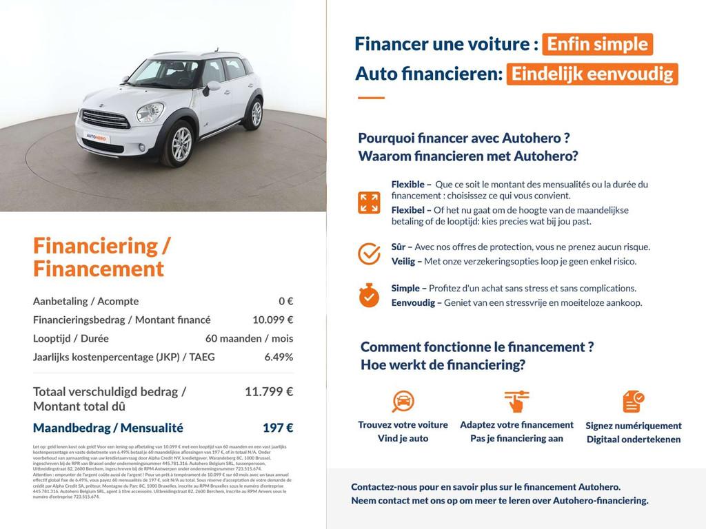 MINI Cooper D Countryman Cooper D ALL4, https://public.car-pass.be/vhr/32b28b05-1758-49e1-ae1a-ea8cec738bee, Achat, 82 kW, Countryman