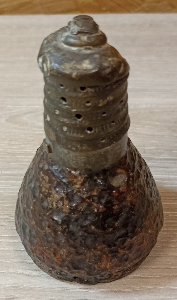 Shrapnell 75 mm avec fusée 22/31 (Fouille 100% INERTE) ww1, Verzenden, Landmacht, Hulzen of Bodemvondsten