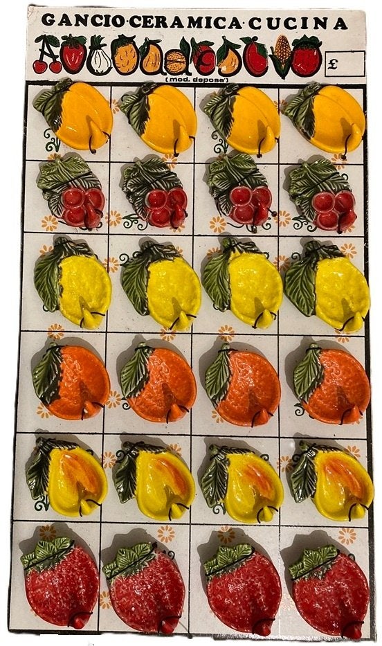 HANDDOEK HAAK FRUIT 6 ASSORTIE Nieuw, Ophalen of Verzenden, Nieuw, Wandhaken