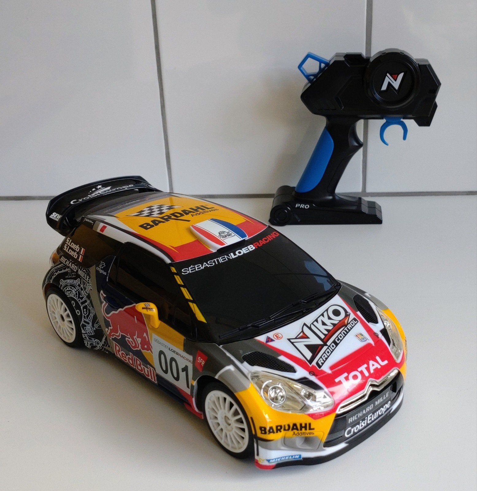 Nikko 1:16 scale Racing Series Citroën DS3, Ophalen, Zo goed als nieuw, Schaal 1:16