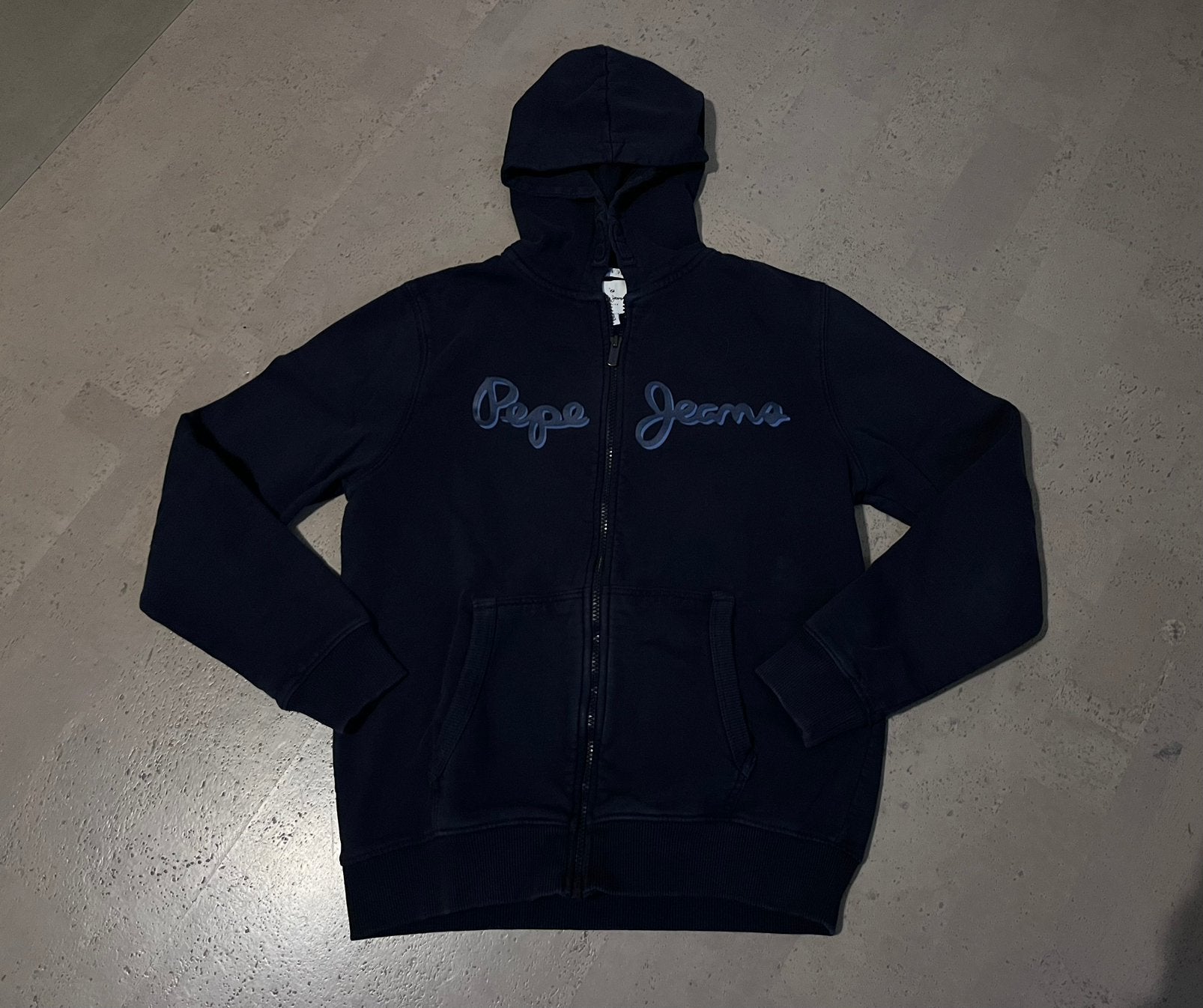 Donkerblauwe trui Pepe Jeans maat 14 jaar, Ophalen of Verzenden, Gebruikt, Jongen of Meisje, Trui of Vest