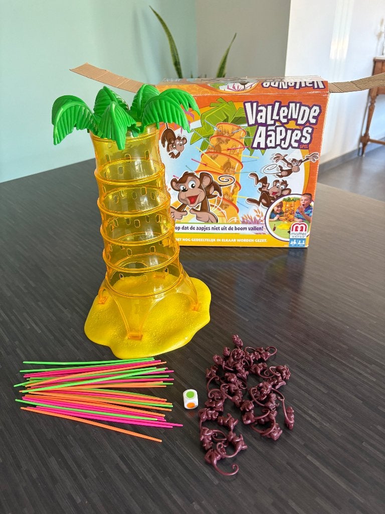 Vallende aapjes, Hobby en Vrije tijd, Drie of vier spelers, Ophalen, Gebruikt, Mattel