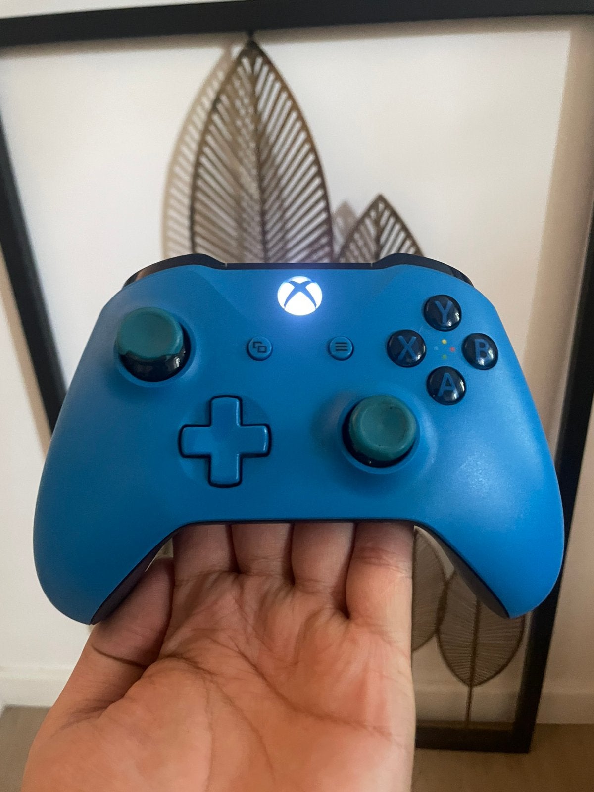 Manette Xbox One bleue, Enlèvement ou Envoi, Utilisé, Xbox One