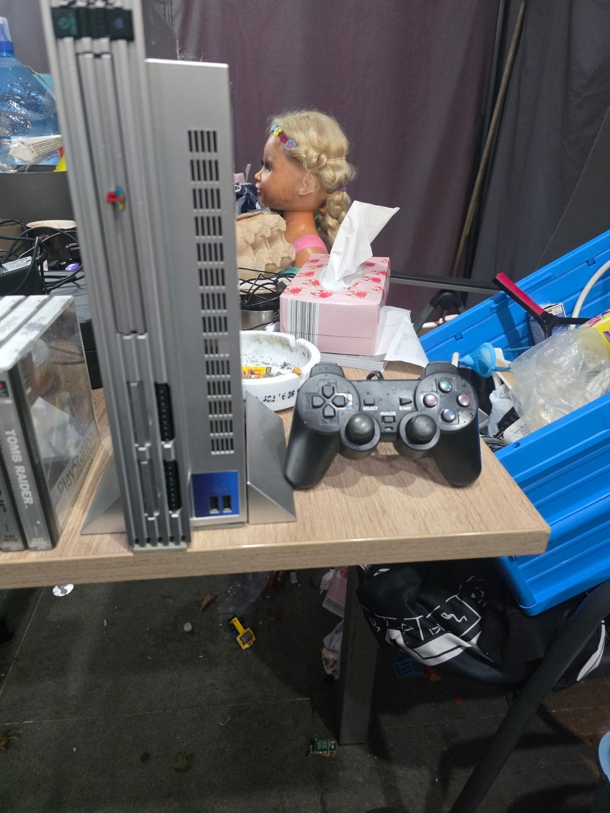 playstation 2, 1 controller + kabels en gratis 5 ps 1 games, Enlèvement