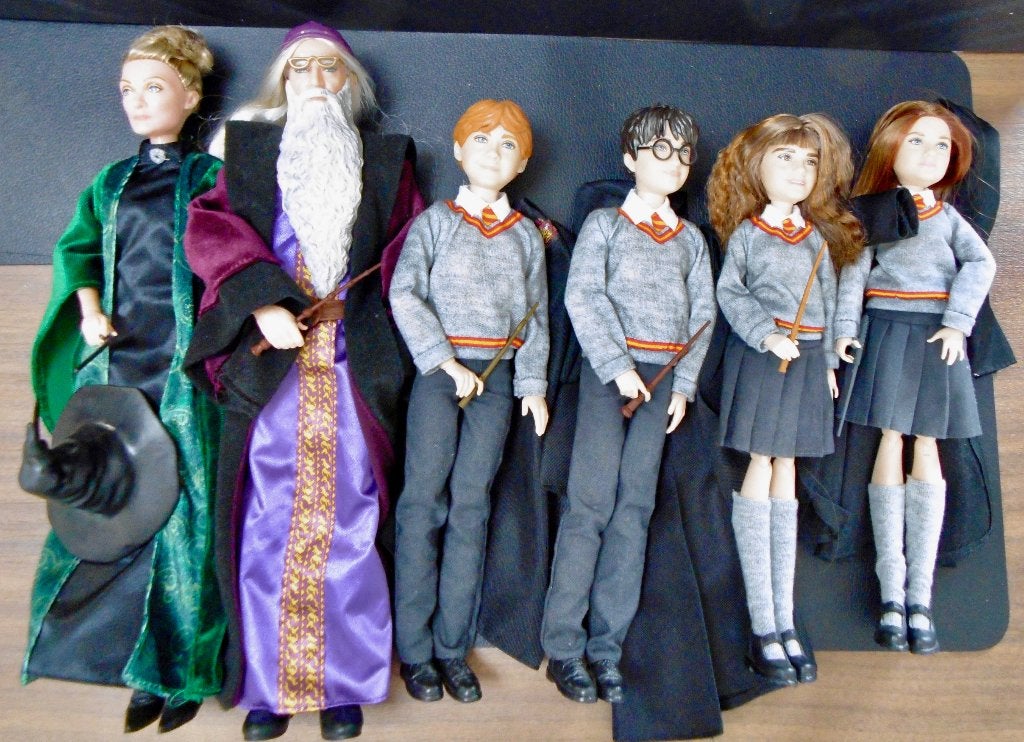 Lot Harry Potter: poppen en dvds, Ophalen of Verzenden, Zo goed als nieuw