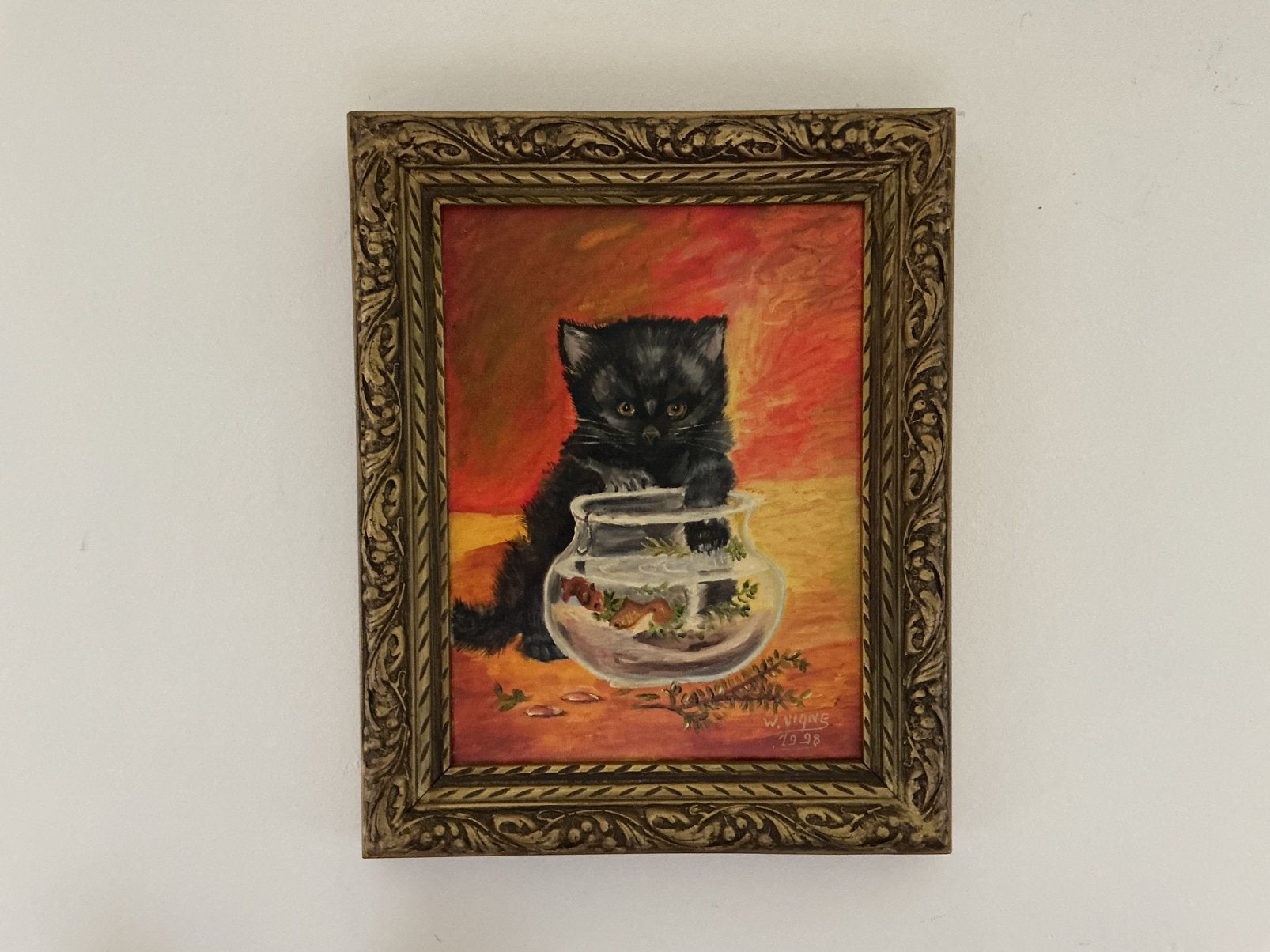 Lot 45. Peinture à l'huile. 300x400. Cadre 410x510., Antiquités & Art, Enlèvement ou Envoi