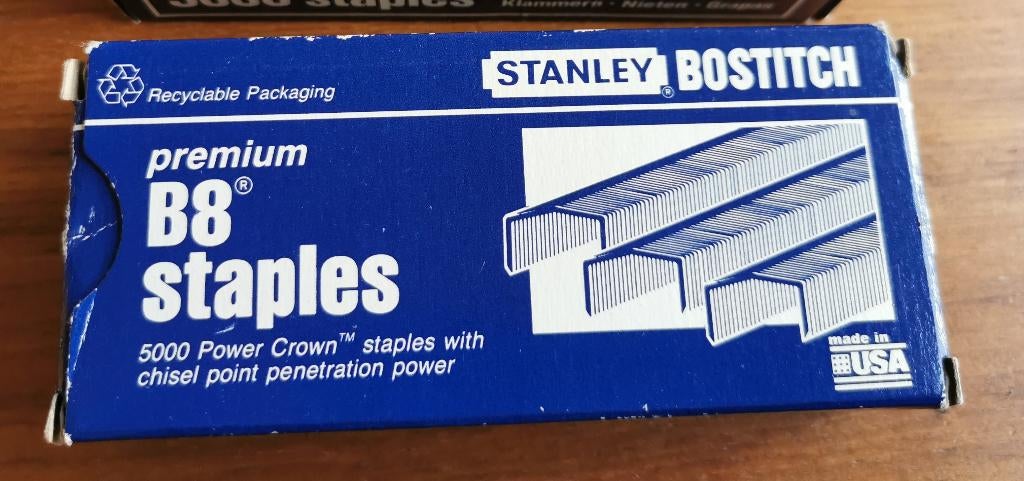 Bostitch nietjes - doos met bijna 5000 stuks., Enlèvement ou Envoi, Comme neuf