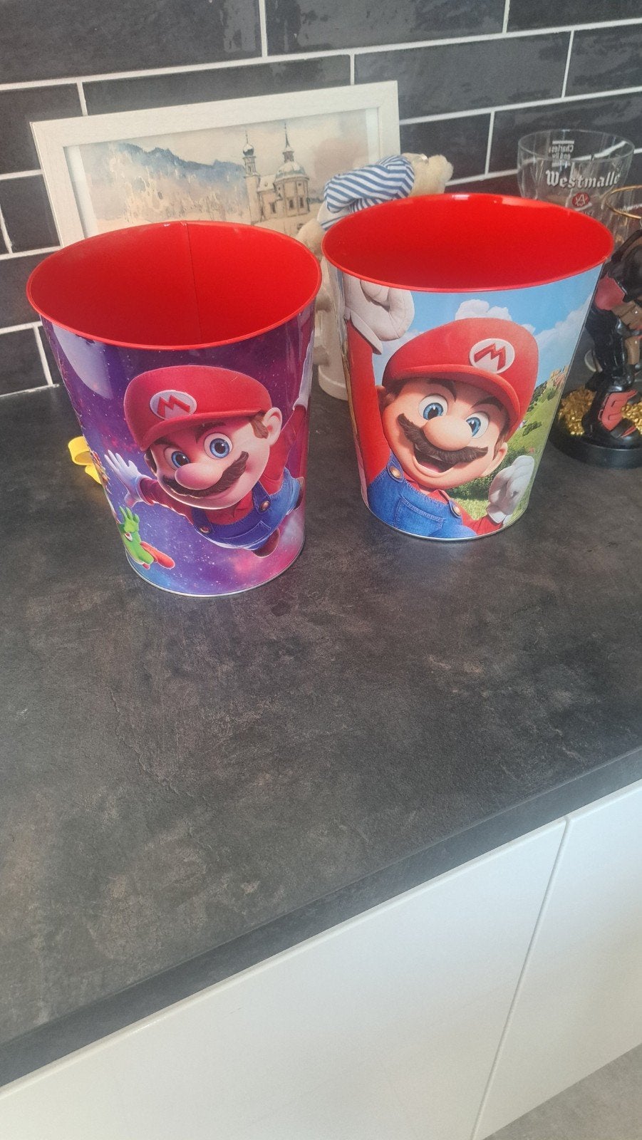 2 nintendo popcorn bekers, Verzamelen, Ophalen of Verzenden